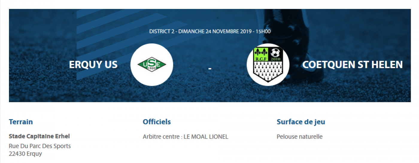 [D2 J5] US Erquy B - FC Rance Coëtquen St Helen