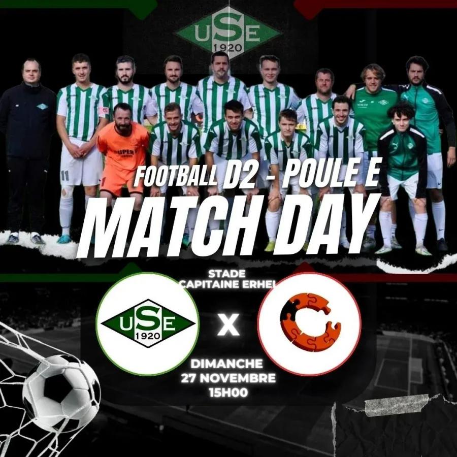 D2 Poule E - 7ème journée :
US Erquy B - Saint-Brieuc Croix Saint Lambert ⏰ 15h au Stade Capitaine Erhel