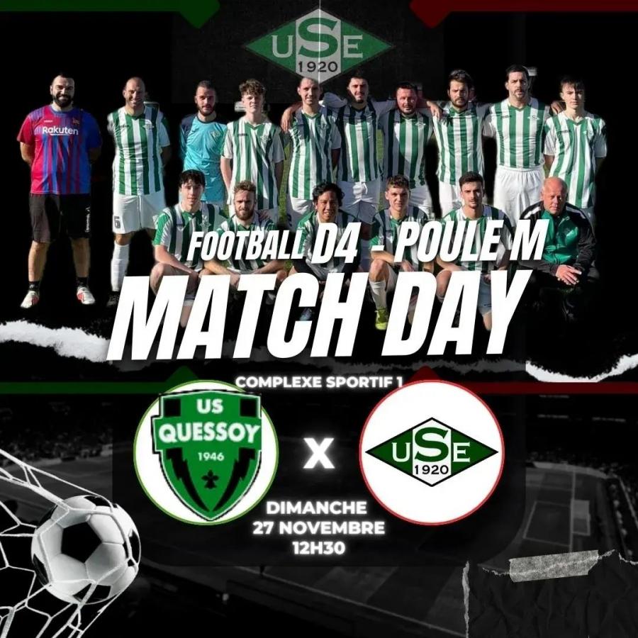 D4 Poule M - 7ème journée :
US Quessoy D - US Erquy C ⏰ 12h30