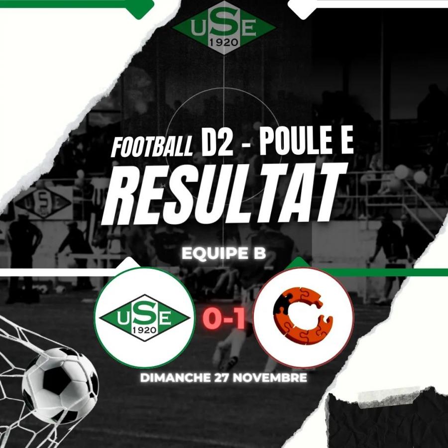 D2 Poule E - 7ème journée :
❌️ US Erquy B 0 - 1 Saint-Brieuc Croix Saint Lambert