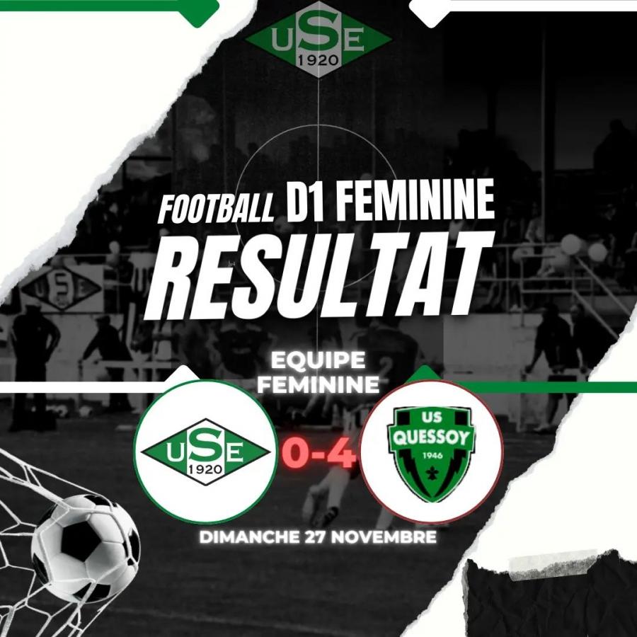 D1F - 6ème journée :
❌️ US Erquy Féminines 0 - 4 US Quessoy