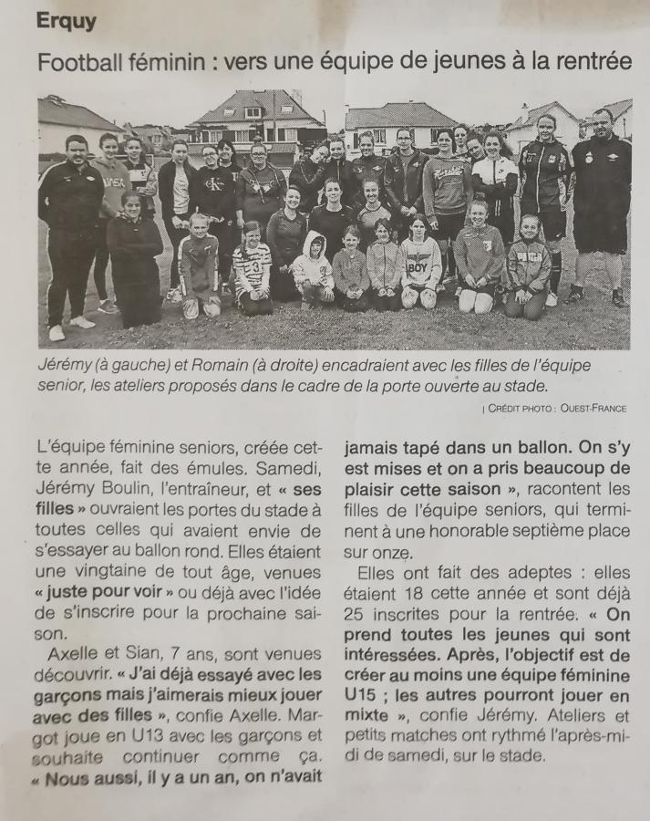 article Ouest France (18-06-19)