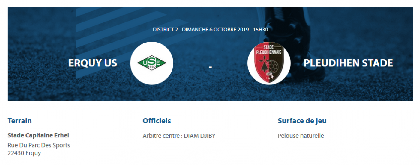 [D2 J2] US Erquy B - Stade Pleudihannais C