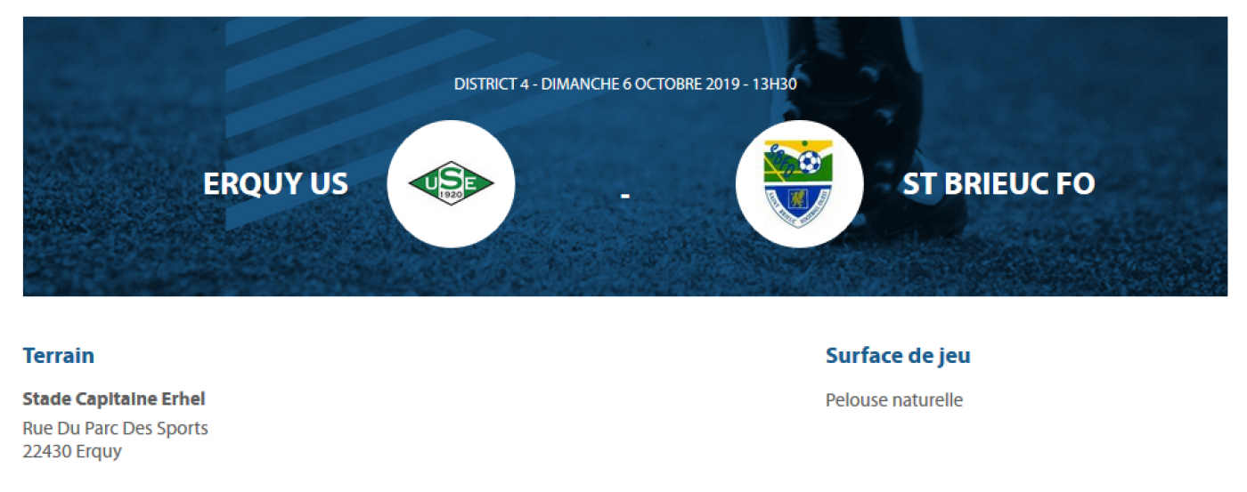 US Erquy C 0 - 1 Saint-Brieuc FO B